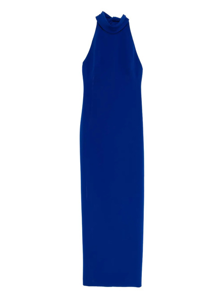  Amsale Crepe Gown Dress - Blue 