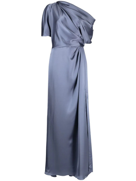  Amsale Off-shoulder Draped-detail Gown - Blue 