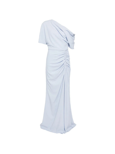  Amsale Pebble Crepe Slouch Maxi Dress - Blue 