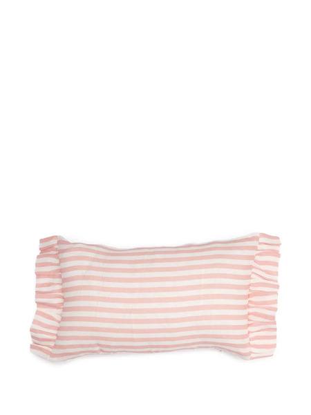  Amuse La Bouche Stripe Ruffle Cushion Cover - Neutrals 