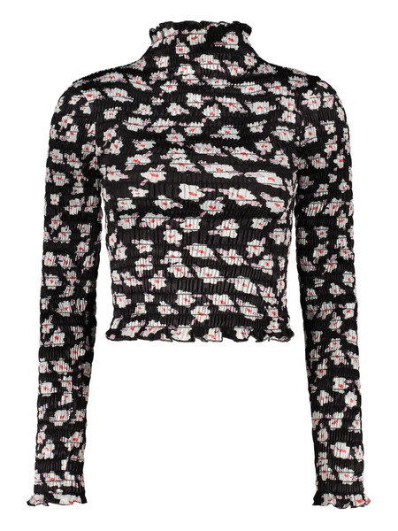  Amy Crookes Floral-print Top - Black 