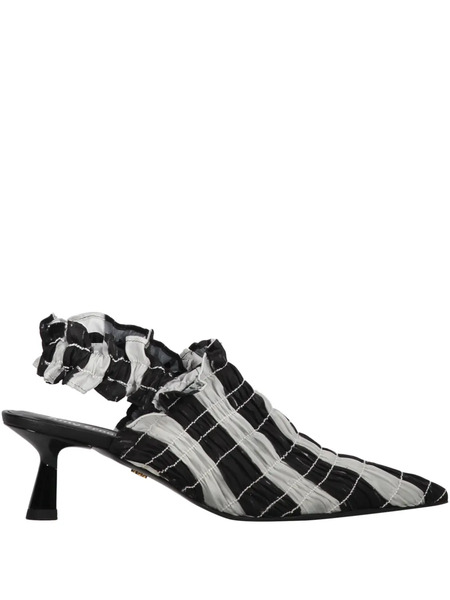  Amy Crookes Striped Pumps - Black 