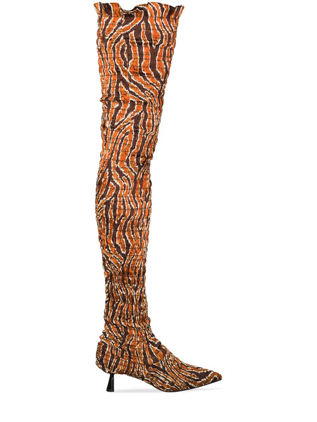  Amy Crookes Victorine 60mm Knee-high Boots - Brown 