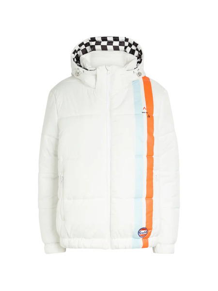  An-y1 Riski Logo-embroidered Striped Jacket - White 