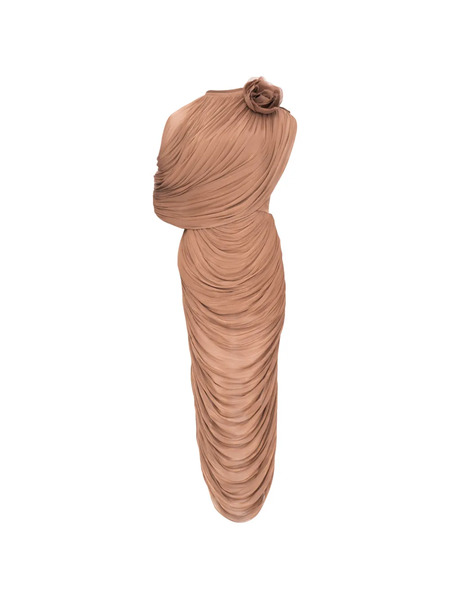  Ana Radu Drape Dress - Brown 