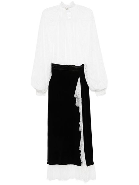  Ana Radu Lace-detail Skirt Set - Black 