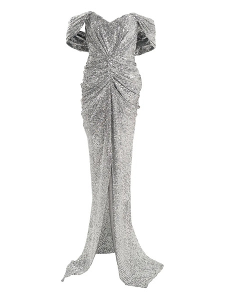  Ana Radu Off-shoulder Maxi Dress - Silver 