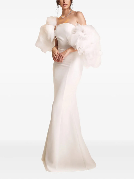 Ana Radu Off-shoulder Ruffled Dress - White 