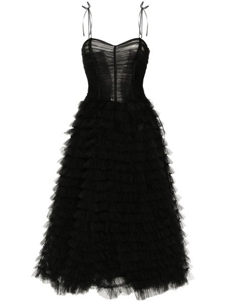  Ana Radu Tiered Maxi Dress - Black 
