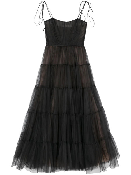  Ana Radu Tulle Maxi Dress - Black 