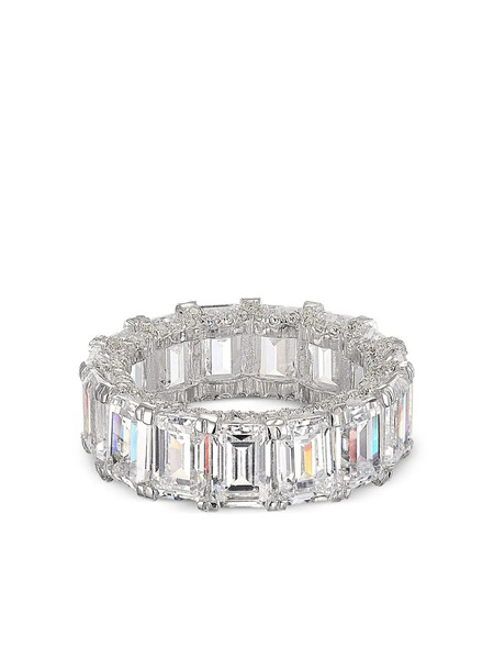  Anabela Chan Dust Baguette Eternity Diamond Ring - Silver 