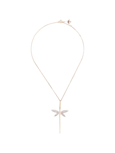  Anapsara Dragonfly-pendant Diamond Necklace - Pink 
