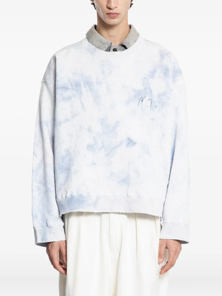  Ancellm Marbling Sweatshirt - White 