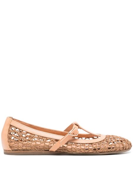  Ancient Greek Sandals Aerati Raffia Ballerinas - Brown 