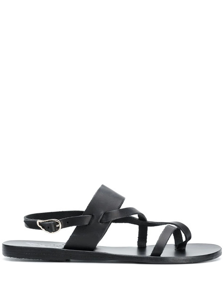  Ancient Greek Sandals Alethea Flat Sandals - Black 