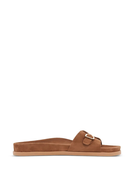  Ancient Greek Sandals Buckle Strap Sandals - Brown 