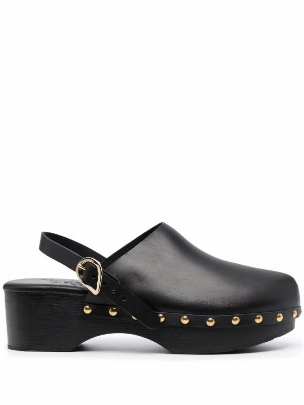  Ancient Greek Sandals Classic Closed 70mm Studded Clogs - Black 