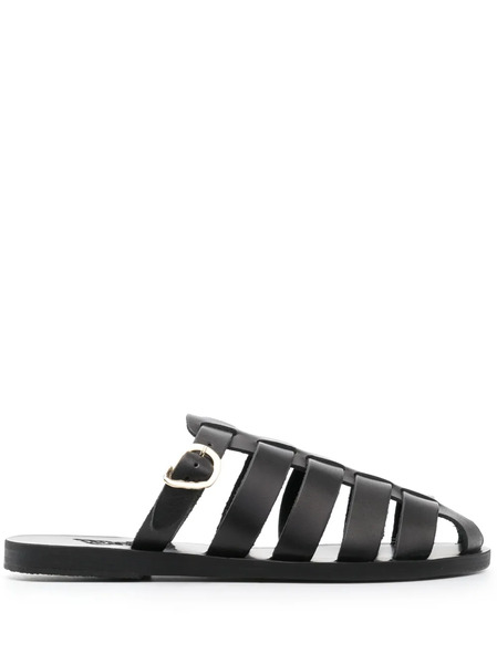 Ancient Greek Sandals Cosmia Slip-on Flat Mules - Black 