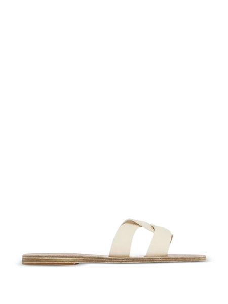  Ancient Greek Sandals Desmos Double-strap Leather Sandals - White 