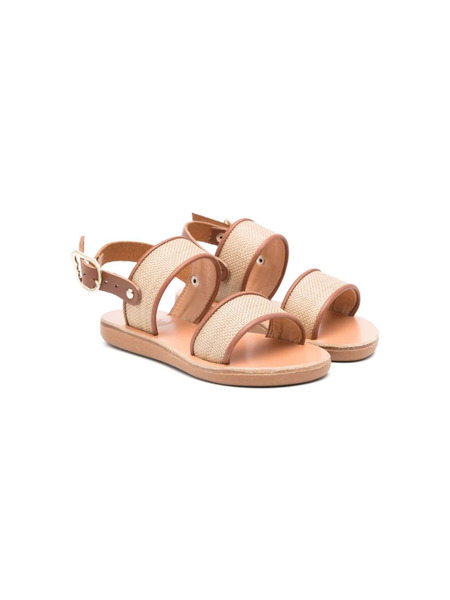  Ancient Greek Sandals Kids Little Clio Leather Sandals - Neutrals 