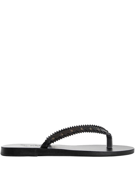  Ancient Greek Sandals Studded Leather Sandals - Black 