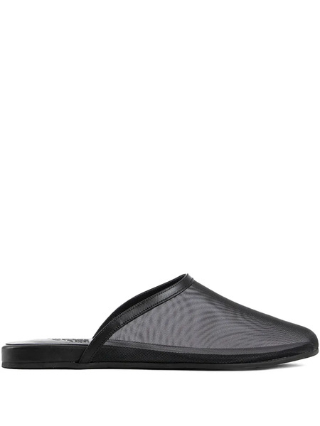  Ancient Greek Sandals The Slipper Mesh Mules - Black 