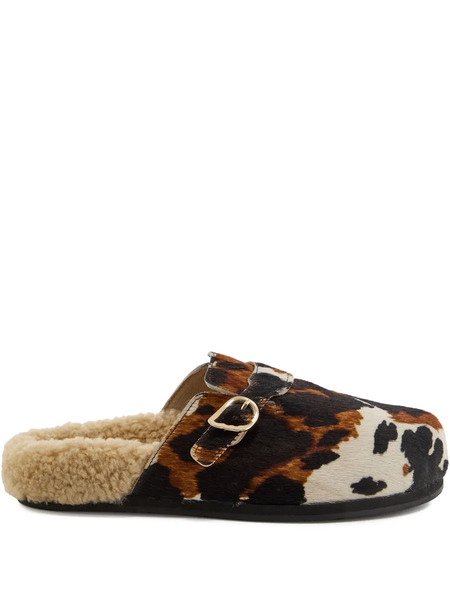 Ancient Greek Sandals Vasilitsa Buckle Ballet Flats - Brown 