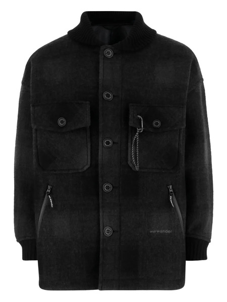  And Wander Buttoned Pocket Jacket - Black 