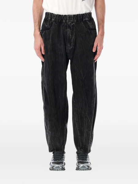  And Wander Elasticated-waistband Jeans - Black 
