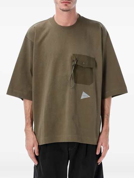  And Wander Pocket T-shirt - Green 