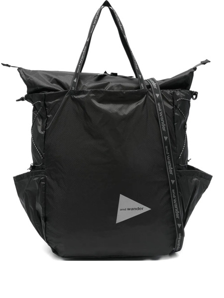  And Wander Sil Tote Bag - Black 