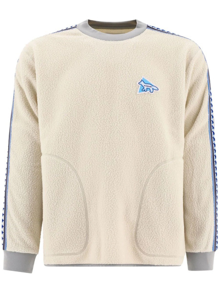  And Wander X Maison Kitsuné Fleece Sweatshirt - Neutrals 
