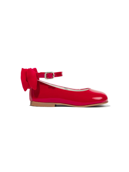 Andanines Bow-detail Ballerina Shoes - Red 