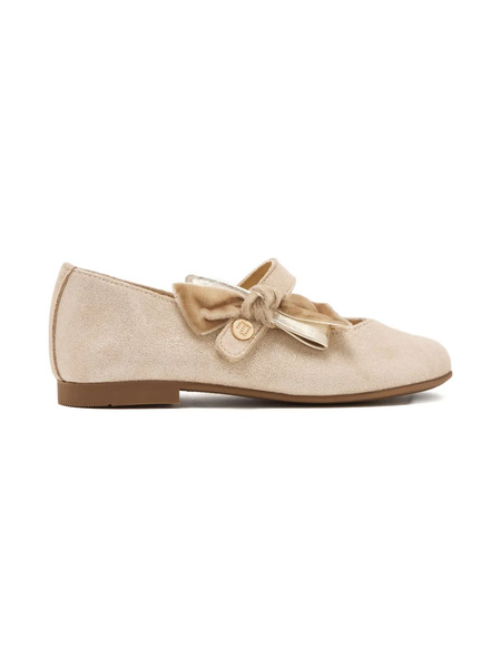  Andanines Bow-detail Ballet Flats - Neutrals 