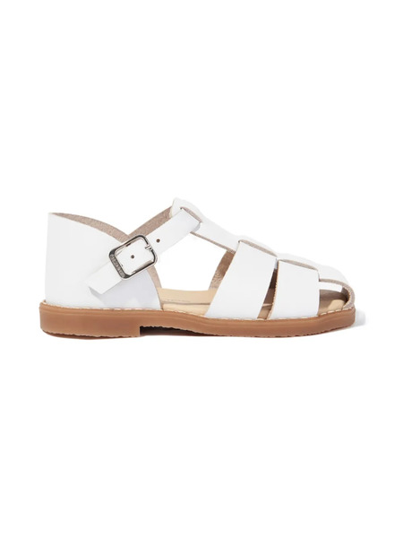  Andanines Strappy Leather Sandals - White 