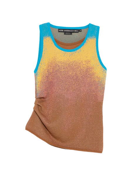  Andersson Bell Airbrush Asym Tank Top - Brown 