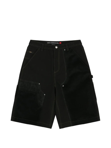  Andersson Bell Floral Print Denim Shorts - Black 