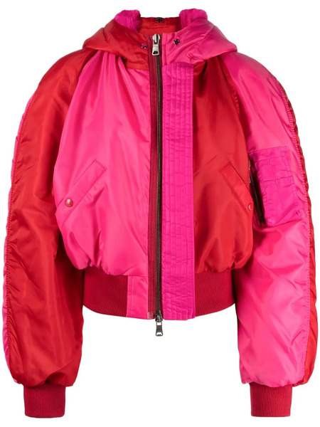  Andersson Bell Kamila Colour-block Bomber Jacket - Pink 
