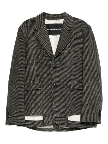  Andersson Bell Layered Details Blazer - Grey 