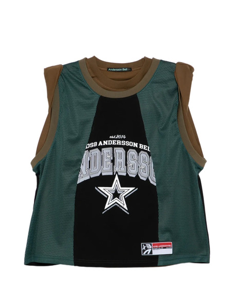  Andersson Bell Layered Rool Up T-shirt - Green 