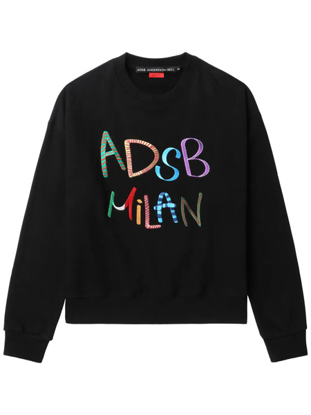  Andersson Bell Logo-embroidered Sweatshirt - Black 