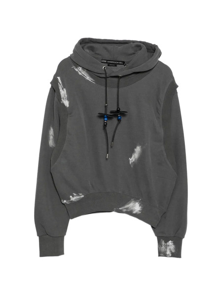  Andersson Bell Metallic Painted Hoodie - Grey 