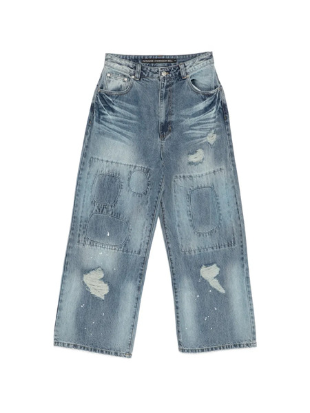  Andersson Bell Patchwork Distressed Jeans - Blue 