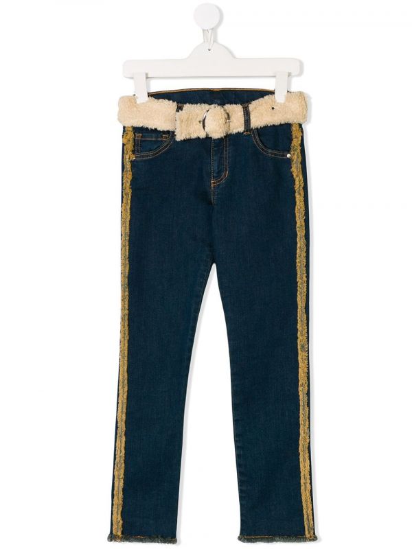  Andorine Belted Jeans - Blue 