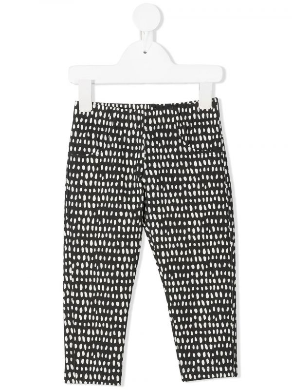  Andorine Dot Print Leggings - Black 