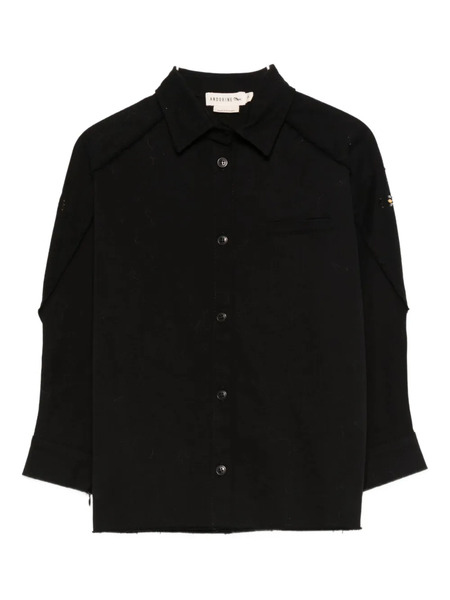  Andorine Embellished Denim Shirt - Black 