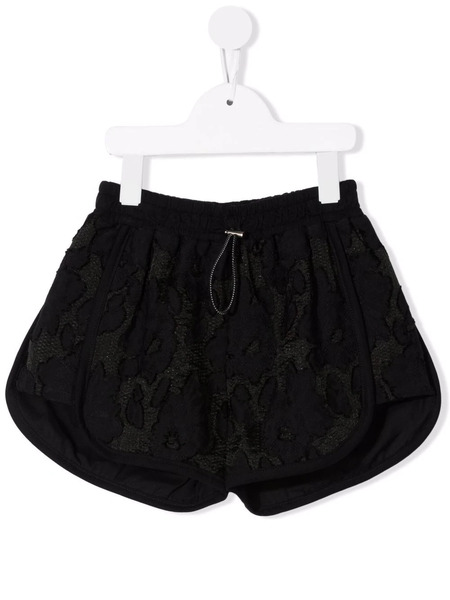  Andorine Floral Lace Shorts - Black 