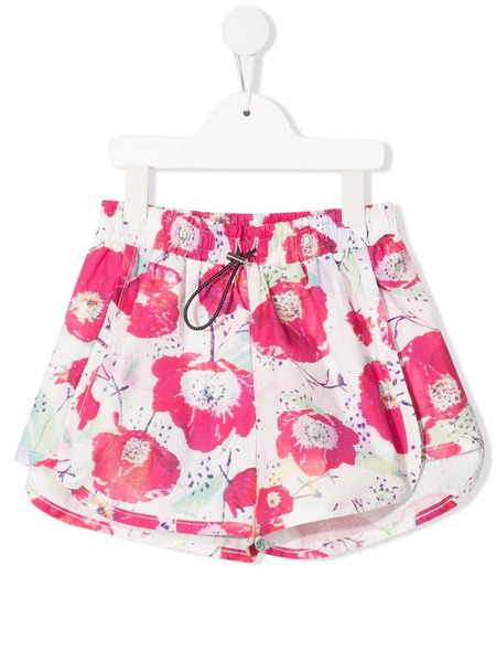  Andorine Floral-print Shorts - Pink 