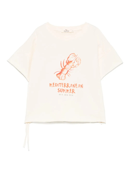  Andorine Lobster-print T-shirt - Neutrals 