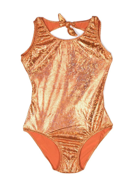  Andorine Metallic-effect Scale-print Swimsuit - Orange 